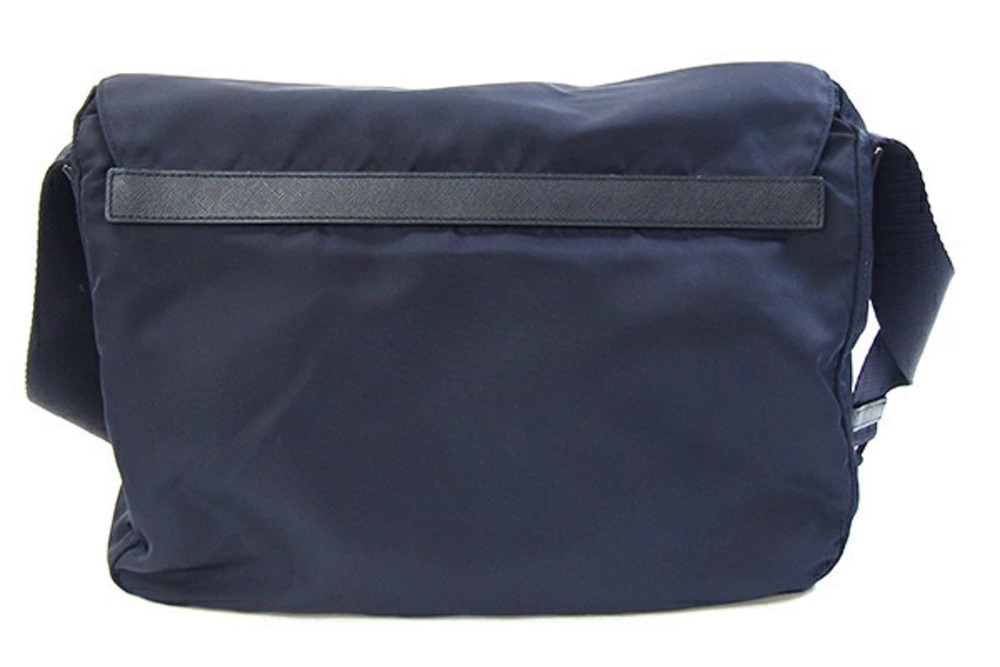 Prada Navy Crossbody Shoulder Bag Leather Blue